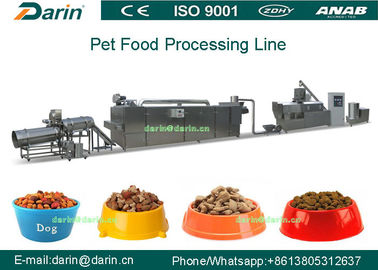 Ξηρά γραμμή εξωθητών τροφίμων της Pet σκυλιών/γατών/πουλιών/κατασκευή της μηχανής 380V 80kw