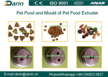 Ξηρά γραμμή εξωθητών τροφίμων της Pet σκυλιών/γατών/πουλιών/κατασκευή της μηχανής 380V 80kw