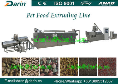 Πλήρως συνεχής και αυτόματος εξοπλισμός εξωθητών τροφίμων της Pet ψαριών/σκυλιών 1ton -3 ton/h
