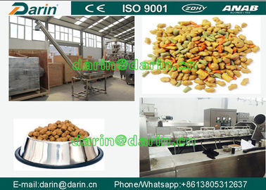 Δίδυμος εξωθητής τροφίμων σκυλιών βιδών του DARIN με το ISO, γραμμή παραγωγής σβόλων τροφών