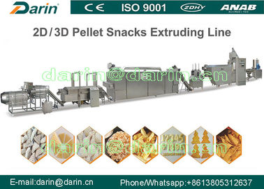 SUS304 μηχανή εξωθητών πρόχειρων φαγητών/τηγανισμένος τρισδιάστατος σύνθετος σβόλος που κατασκευάζει τη μηχανή