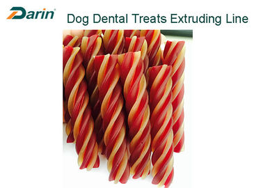Βόειου κρέατος οδοντικές απολαύσεις μηχανών εξωθητών τροφίμων σκυλιών ραβδιών γεύσης φυσικές στριμμένες που εξωθούν τη γραμμή