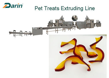 Δίδυμη στριμμένη χρώμα γραμμή παραγωγής πρόχειρων φαγητών σκυλιών τσίχλας μηχανών τροφίμων της Pet μορφής