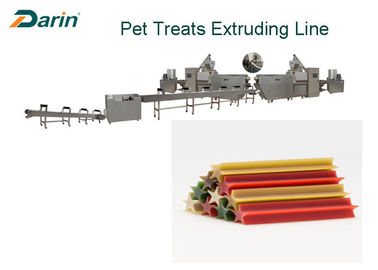 Φυσικά τρόφιμα σκυλιών ραβδιών βόειου κρέατος που κατασκευάζουν τη μηχανή το οδοντικό προϊόν απολαύσεων ενιαία γραμμή εξωθητών βιδών