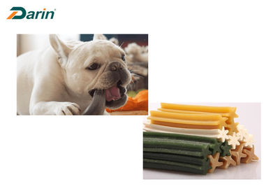 Το ενιαίο χρώμα μεταχειρίζεται τη μηχανή Pet κατασκευαστών τροφίμων σκυλιών τσίχλας μεταχειρίζεται τον εξοπλισμό
