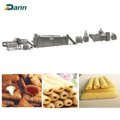SS304 γραμμή/μηχανήματα παραγωγής προϊόντων εξωθητών πρόχειρων φαγητών ριπών τυριών/καλαμποκιού