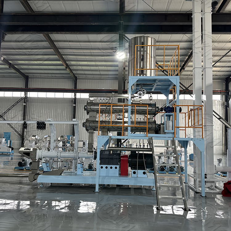 1000kg/h Εξαγωγέας τροφίμων για ζώα, γραμμή παραγωγής ψαροσφαιρίων 5300 X 1100 X 2300mm