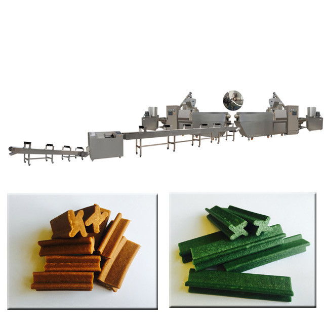 Γραμμή παραγωγής προϊόντων της Pet πρόχειρων φαγητών μασήματος μηχανών/σκυλιών τσίχλας της Pet