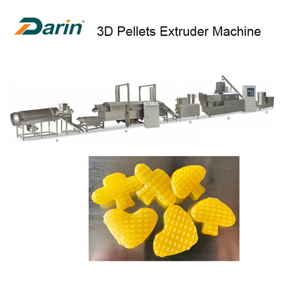 τρισδιάστατη Fryer σβόλων μηχανή 100-150kg/Hr εξωθητών πρόχειρων φαγητών