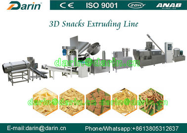 Αυτόματη γραμμή επεξεργασίας μηχανών εξωθητών πρόχειρων φαγητών Panipuri/Golgappa Fryum τρισδιάστατη