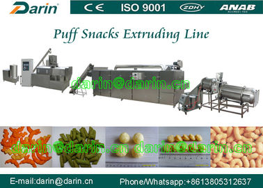 Γραμμή παραγωγής μηχανών εξωθητών ριπών τσιπ πιστοποιητικών CE και πρόχειρων φαγητών καλαμποκιού