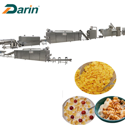 200-300kg/hr νιφάδες γραμμών παραγωγής/αραβόσιτου νιφάδων καλαμποκιού που κατασκευάζουν τη μηχανή με το CE