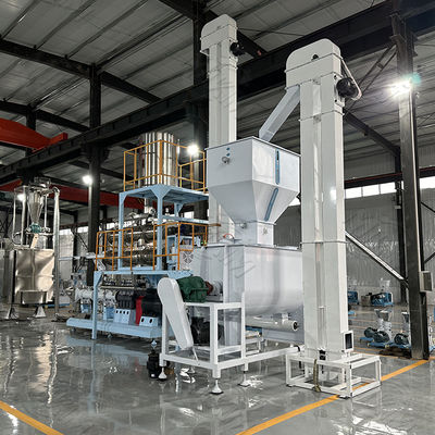 Δίδυμη κοχλιοφόρος μηχανή εξώθησης για γραμμή παραγωγής σνακ για σκύλους, ψάρια και κατοικίδια