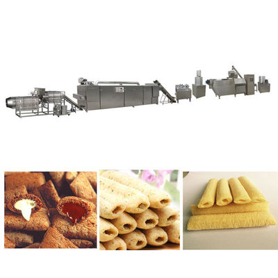 Καυτό πρόχειρο φαγητό ριπών φραγμών πρόχειρων φαγητών πλήρωσης πυρήνων πώλησης που εξωθεί τη γραμμή