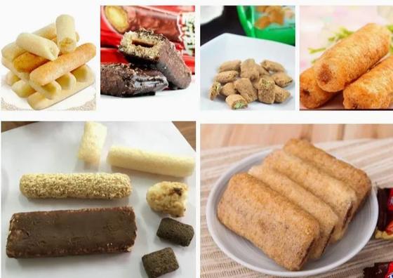 Μηχανή εξωθητών ριπών ρυζιού σίτου βρωμών που εξοπλίζεται με τη μηχανή συσκευασίας