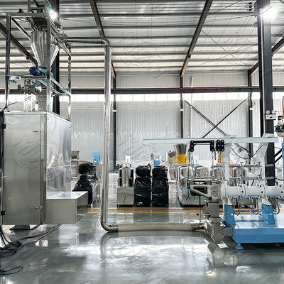 Διπλό Κοχλιοφόρο Εξωθητήρα Τροφής για Κατοικίδια Μοναδική Γραμμή Παραγωγής Ξηρής Τροφής για Κατοικίδια 2 τόνων/ώρα