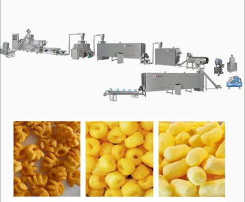 Αυτόματη τρισδιάστατη γραμμή διαδικασίας μηχανών εξωθητών πρόχειρων φαγητών σβόλων υψηλής αποδοτικότητας