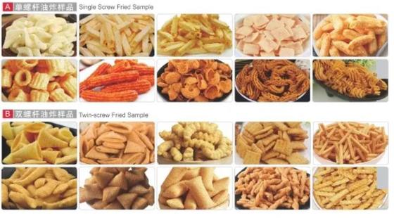 Ποικιλίας μορφών 2$α τρισδιάστατη σβόλων πρόχειρων φαγητών γραμμή διαδικασίας μηχανών εξωθητών σόγιας μπιζελιών τροφίμων τριζάτη