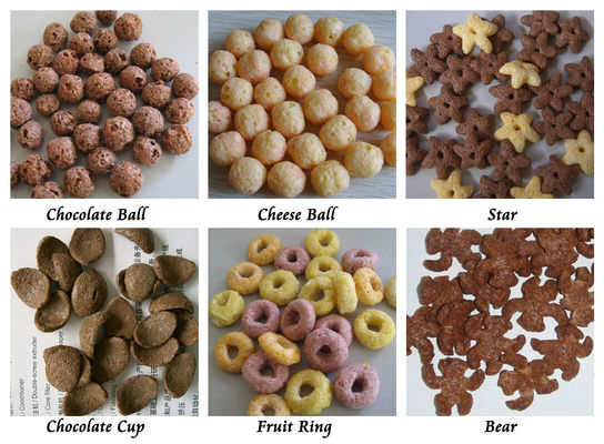 Δημητριακά προγευμάτων πρόχειρων φαγητών ριπών γραμμών επεξεργασίας νιφάδων καλαμποκιού CE που εξωθούν τη μηχανή Siemens