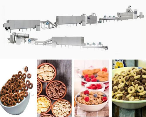 εύγευστη πολυσύνθετη γραμμή επεξεργασίας νιφάδων καλαμποκιού καλής εκτέλεσης/δημητριακών προγευμάτων