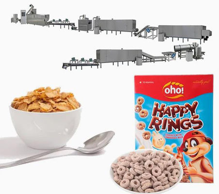 Αγγλικές νιφάδες καλαμποκιού γραμμών επεξεργασίας νιφάδων καλαμποκιού που κατασκευάζουν τη μηχανή