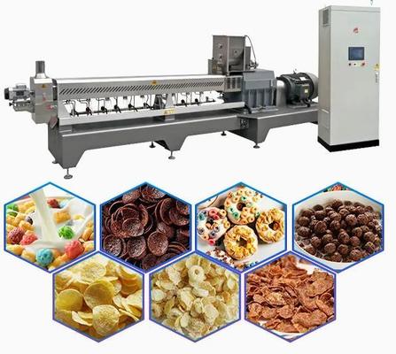 Γραμμή παραγωγής δημητριακών προγευμάτων και νιφάδων καλαμποκιού/μηχανή εξωθητών πρόχειρων φαγητών ριπών