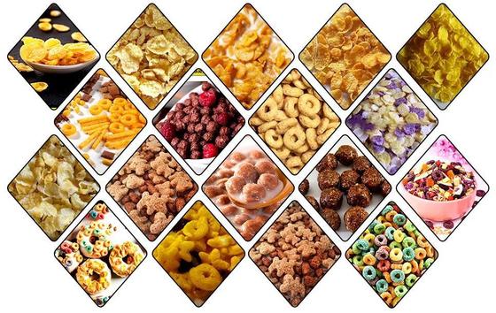 Γραμμή επεξεργασίας νιφάδων καλαμποκιού υψηλής απόδοσης 150kg/ώρα με ανοξείδωτο χάλυβα 304