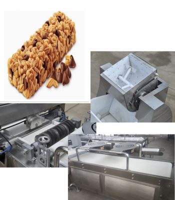 88kW μήκους Cereal Bar Making Machine για καραμέλα φιστίκι / σουσάμι