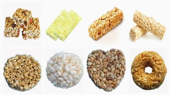 Σκαμένο κέικ ρυζιού που κατασκευάζει τη μηχανή/την ξεφυσώντας μηχανή δημητριακών για το κεχρί, σίτος