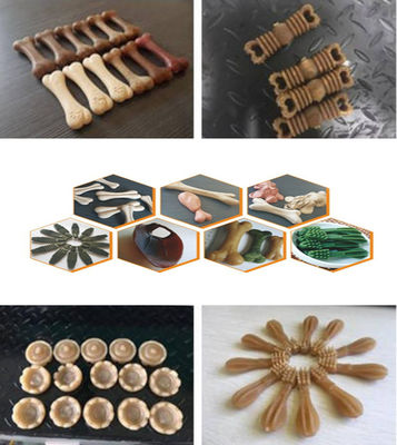 Το αυτόματο σκυλί τσιμπά τη μηχανή Pet εξωθητών τροφίμων σχηματοποίησης εγχύσεων Pet μασά τη μηχανή