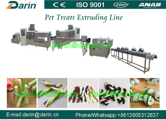 Τα μηχανήματα εξωθητών τροφίμων σκυλιών πρόχειρων φαγητών της Pet με τη λουρίδα, ραβδί, αποστεώνουν τις διάφορες μορφές