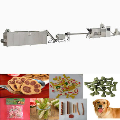 Τα σκυλιά οδοντικά μασούν τα πρόχειρα φαγητά απολαύσεων κάνοντας τη μηχανή/τον εξοπλισμό/τη γραμμή παραγωγής