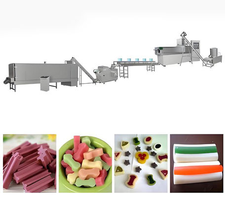 Η οδοντική στριμμένη προσοχή Pet μεταχειρίζεται τη μηχανή εξωθητών τροφίμων σκυλιών 145kw 380V