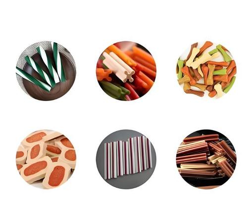 Η οδοντική στριμμένη προσοχή Pet μεταχειρίζεται τη μηχανή εξωθητών τροφίμων σκυλιών 145kw 380V