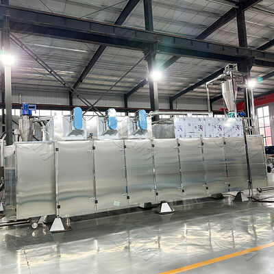 The CE-certified, fully stainless steel Extruded Aquatic Feed Pellet Production Line is sold to process raw materials into nutrient-rich pelleted feed for aquaculture and livestock farming.