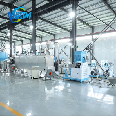 100-3000kg/Hr Industrial Automatic Sinking Floating Fish Feed Wet Dry Animal Pet Dog Cat Food Manufacturing Processing Extruder Production Line Making Machine for sale
