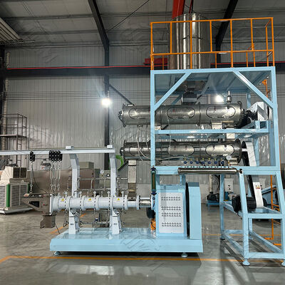 CE certified fully automatic twin screw Fish Feed Extruder Production Machine Fish Feed Pellet Processing Equipment