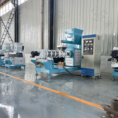 Μηχανή συνεχούς και αυτόματης εξώθησης τροφής ψαριών με διάμετρο κοχλία 70-110 mm και καλούπια διαφόρων σχημάτων