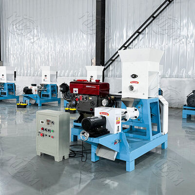 Αυτόματη 200kg / Hr πλωτή τροφή πουλερικών Extruder παλέτα Κάνετε ψαρά σκυλί τροφή μηχανή βίδα και βαρέλι για τα ψάρια