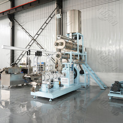 Μηχανή υγρής εκτόξευσης διπλής βίδες υψηλής χωρητικότητας διπλή βίδα υγρή εκτόξευση / επεκτάτης για την παραγωγή πλωτής ζωοτροφής ψαριών και ζωοτροφών για κατοικίδια ζώα