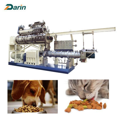 Η μηχανή εξωθητών τροφίμων ελέγχου 5ton 150kg/Hr Pet PLC για το σκυλί μεταχειρίζεται