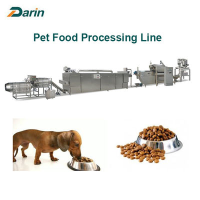 Διπλή μηχανή εξωθητών τροφίμων σκυλιών βιδών με το PLC Siemens