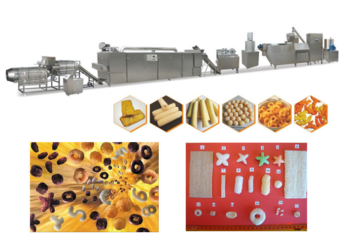 Γρήγορη κατασκευή πρόχειρων φαγητών ριπών καλαμποκιού τροφίμων μηχανών πρόχειρων φαγητών ριπών υψηλής ικανότητας ταχύτητας