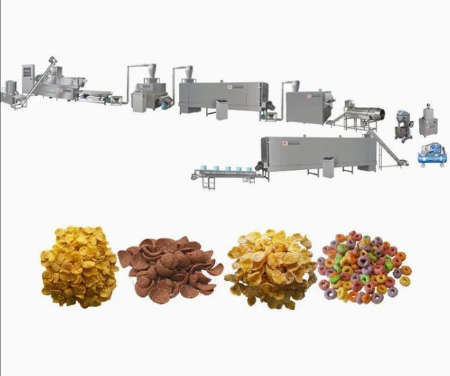 Μηχανή εξωθητών ριπών ρυζιού σίτου βρωμών που εξοπλίζεται με τη μηχανή συσκευασίας