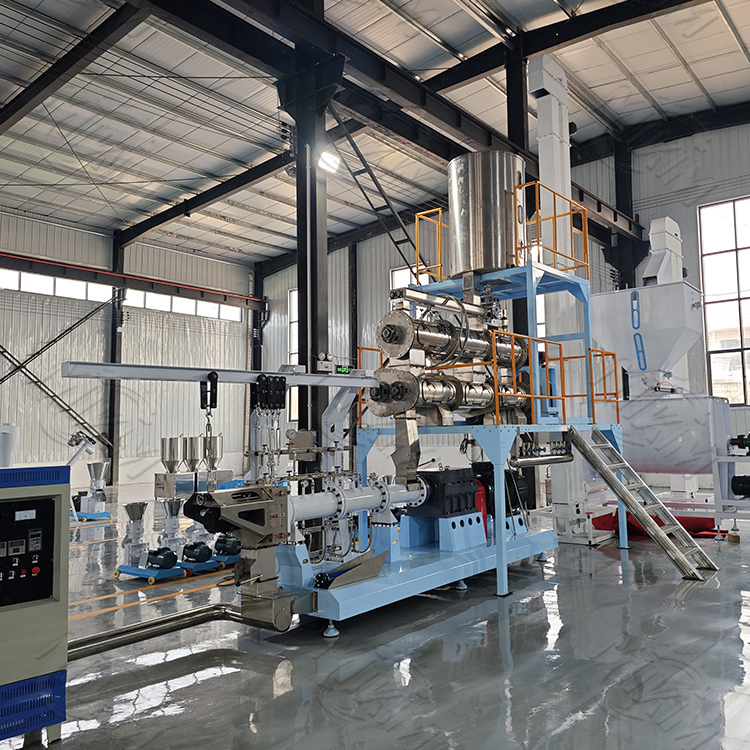 Γραμμή παραγωγής εξωθητών τροφίμων της Pet ψαριών, μηχανή κατασκευαστών τροφίμων σκυλιών