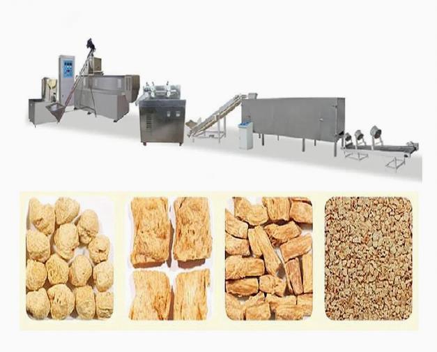 Τυποποιημένη πλήρης παχιά γραμμή παραγωγής εξοπλισμού εξωθητών σόγιας CE ISO9001