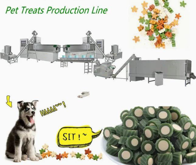 Το ανοξείδωτο 100KW Pet μασά τη γραμμή παραγωγής για τα δόντια των σκυλιών