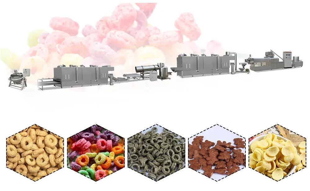 Το PLC έλεγξε την αυτόματη επεκταθείσα γραμμή παραγωγής νιφάδων καλαμποκιού