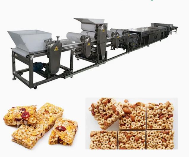 Βαθμός τροφίμων 150mm φραγμός 80pcs/Min Granola που κατασκευάζει τη μηχανή