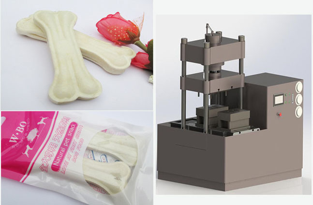 Cowhide Σνάιντερ ηλεκτρικός 60T διπλός Rawhide οθόνης αφής φορμών κατασκευαστής κόκκαλων σκυλιών κόκκαλων